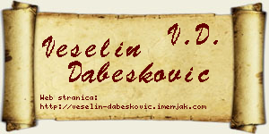Veselin Dabesković vizit kartica